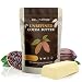 Raw NATURAL COCOA (CACAO) BUTTER BLOCK Best Quality Rich Natural Chocolate Aroma For Lip Balms, Stretch Marks, DIY Base for Body Butter & Soap Making (USA) - 1/2 lb (8 oz)