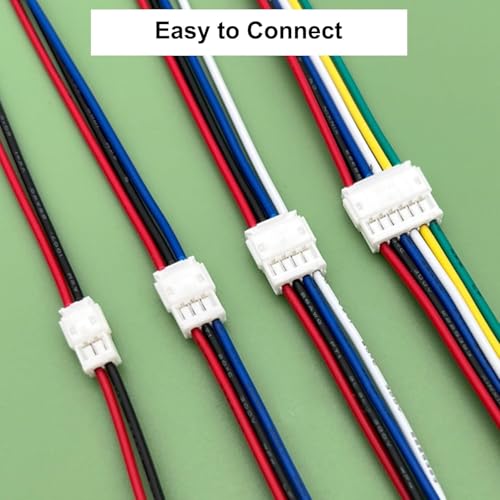 Conector JST ZH 4 Pin 40 piezas macho y hembra miniatura 5