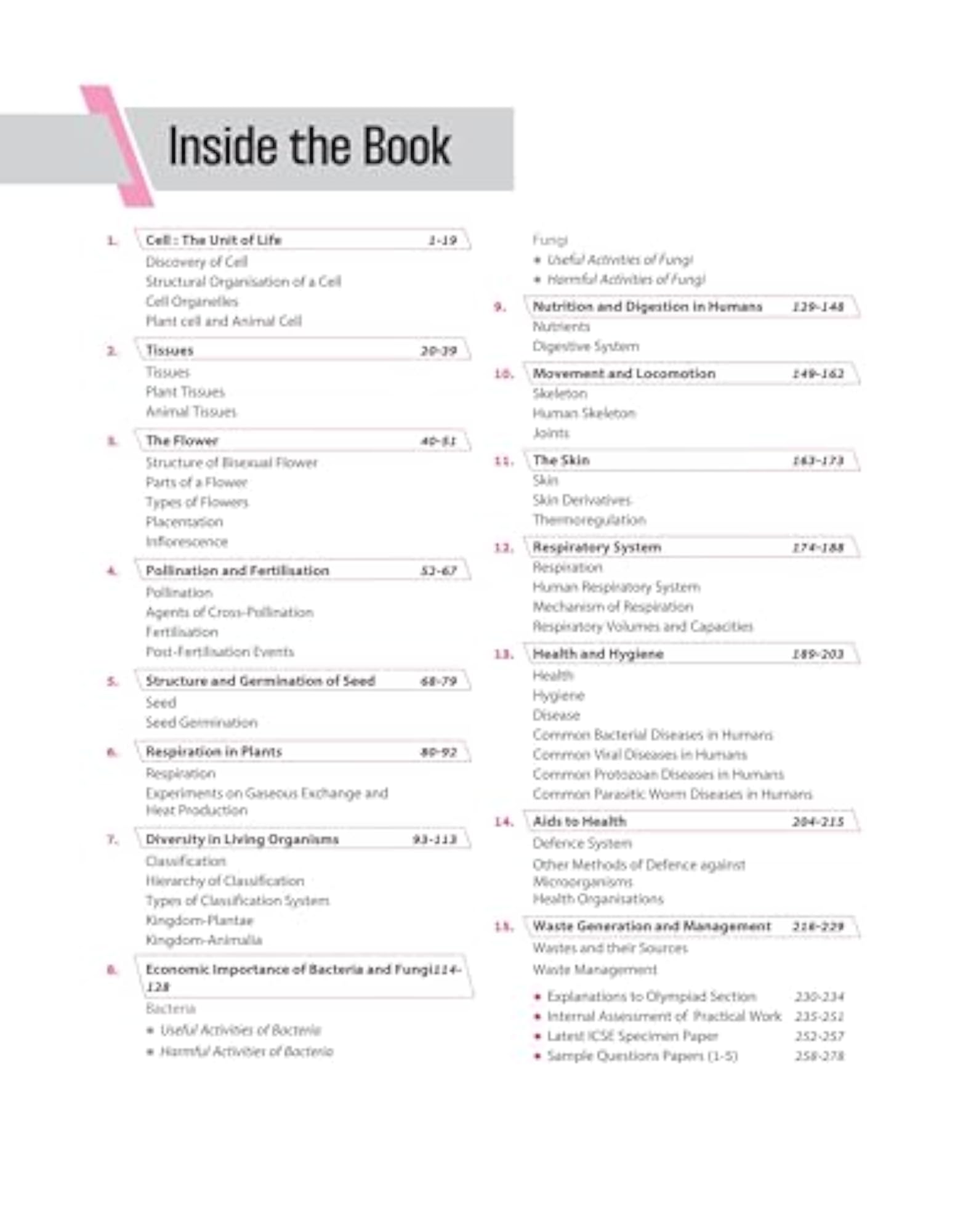Arihant All In One Biology Class 9th NCERT Guide for ICSE Exam