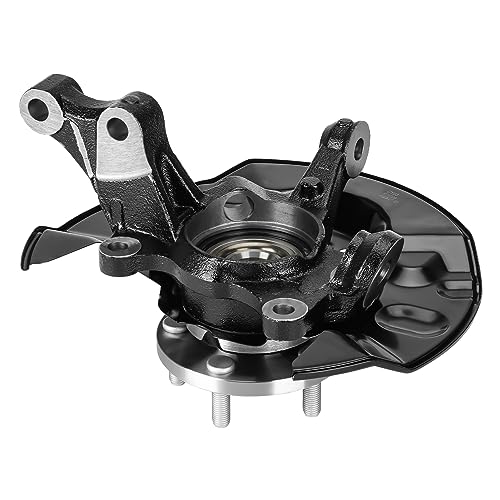 Image of Front Right Steering Knuckle & Wheel Bearing Hub Assembly for Toyota Corolla Sedan 1.8L 2003 2004 2005 2006 2007 2008, Passenger Side, With ABS, Replace 698-388 698388 LK030