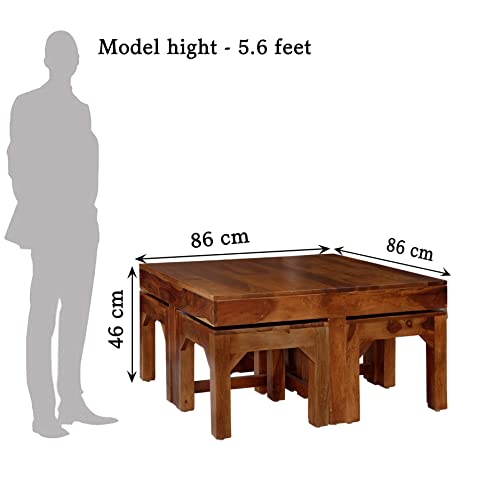 Image of Sheesham Wood Coffee Table (7)