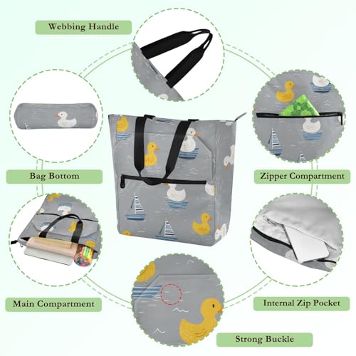 Bolsa para libros infantiles y compras reutilizable con bonito diseño 5