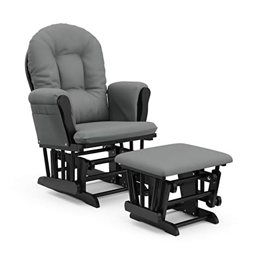 Storkcraft Premium Hoop Glider and Ottoman