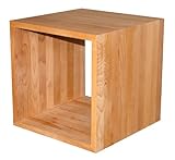 poäng hocker buche  Isfort Holzhandels GmbH Schwerer, robuster Kubus, Buche geölt, ca. 45x45x45cm aus extra dickem Massivholz, Cube, Beistelltisch, Hocker, Würfel, echtes Holz