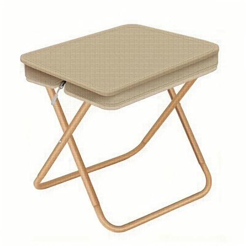 Tabouret de camping pliable en acier compact pour voyage et pêche - 3