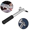 GS Tap Down Tools Aluminum Dent Hammer with Screw-on Plastic Tip Knockdown Hammer Hand Tools for Car Hail Damage Dent Repair Tools #1