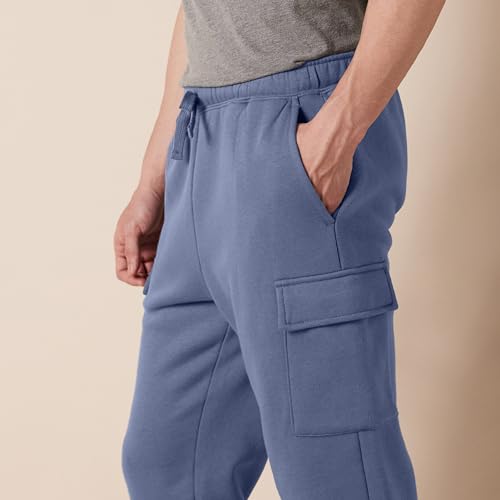 Amazon Essentials Pantalón Deportivo de Forro Polar Tipo Cargo para Hombre, índigo, Talla L - imagen 4