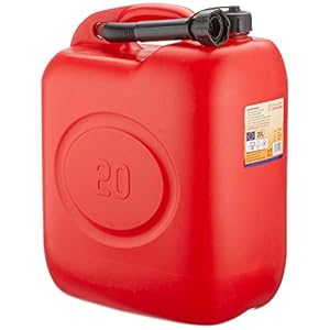 Tanica in plastica rossa da 20 lt