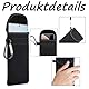 ClcIosis Handy Tasche Universal Handysocken, Tragbarer Wasserdichter Handytasche mit Umhängeband, Damen Handytaschen für Smartphones 6,5 Zoll, Multifunktionale Handy Hülle 17,7 x 8,5 cm Innenmaße