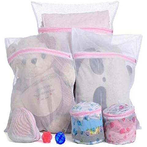JINLL Reusable Zippered Laundry Bags Fine Mesh For Machine Washing Lingerie, Tights, Socks And Underwear,59 * 48Cm Cover