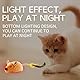 TaimeiMao Katzenspielzeug Elektrisch Spielmaus,Magic Maus Katze,Katzenspielzeug Maus mit Federschwanz USB Wiederaufladbares,Spielmäuse Interaktive Spielzeug Maus für Katze (Gelb)