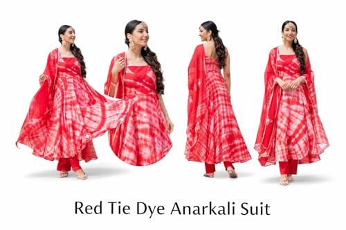 Image of KD Women's Anarkali Floral Printed Kurta Pent Set with Dupatta Anarkali Kurta for Women | Kurta Set | Ethnic Set | Dupatta Set