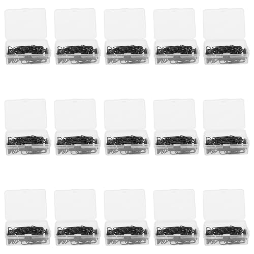 Trombones noirs métalliques 28 mm ultra résistants pour fixer sans abîmer le papier