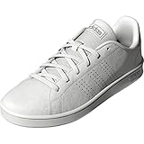 adidas unisex child Advantage Sneaker, White/White/Hazy Beige, 6 Big Kid US