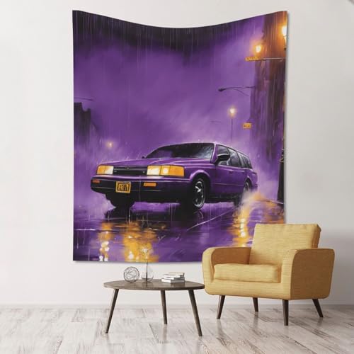 Tapisserie pour mur blanc SHuWeiD violette décoration rapide chambre