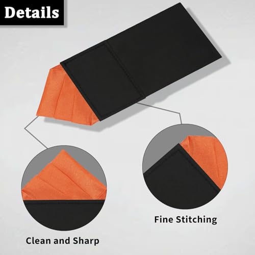 Image of Mens Pre-Folded Pocket Squares on Card Pocket Handkerchief for Suit Accessories