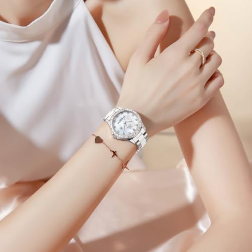 Image of OLEVS Women Automatic Sports Watch Original Skeleton Mechanical Self Winding Luxury Dress Sapphire Crystal Waterproof Wrist Watch for Women