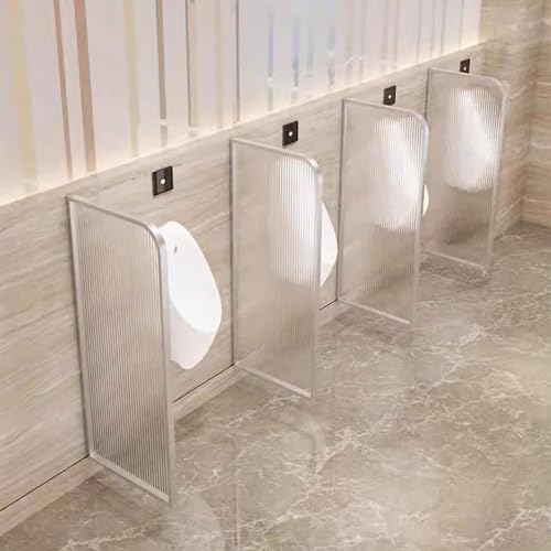 Mampara de baño para urinario con vidrio templado resistente a golpes 2