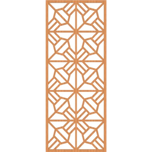 Image of 27 3 /8 inchW x 69 3 /8 inchH x 3 /8 inchT Auburn Decorative Fretwork Wood Wall Panels, Cherry