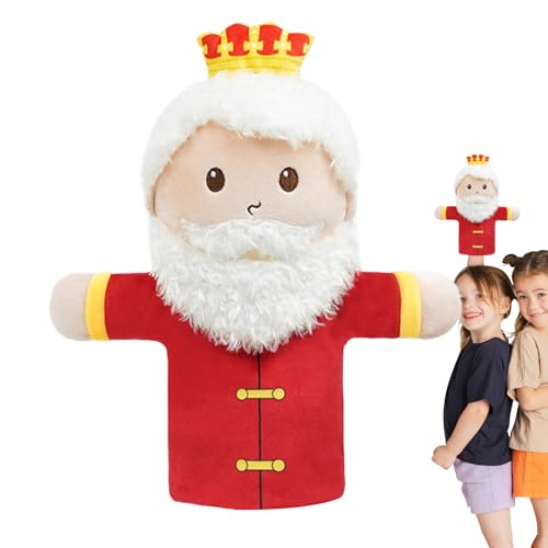 Educational Hand Puppets – King's Tale Set, Queen, , | Functional for Interactive Dramatic Play | Nursery, Child Storytelling, Family Fun, Ni