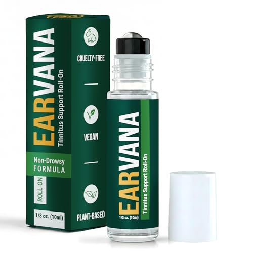 EarVana Calming Ear Roll-On Essential Oil Blend for a Sense of Quiet & Calm Soothing Aromatic Topical 10ml Made in USA