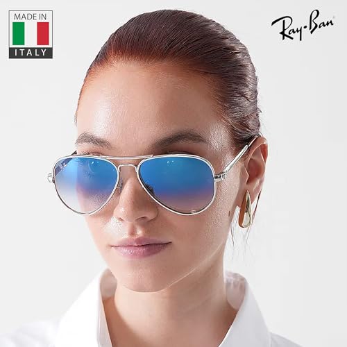 Image of Ray-Ban RB3925 AVIATOR MAX Pilot Shaped Sunglasses for Men & Women with Official RAYBAN Eyewear Kit - Classic Timeless Design