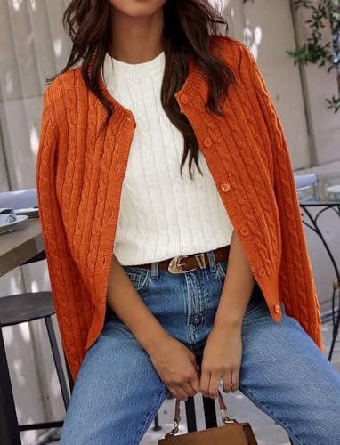 Image of Ezbelle Women's Long Sleeve Open Front Cropped Lightweight Cardigan Sweater Button Down Shirt 2026 Fall Tops