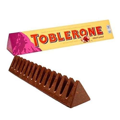 Image of Toblerone of Switzerland Combo Pack Chocolate Bars (Swiss Milk, Swiss Dark, Swiss Crunchy Almond, Swiss Milk Fruit & Nut),Pack of 4 (100gram Each) With Free Flavourito Kunafa Chocolate 20g By Decadent Foods
