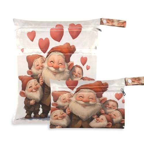 Msyxl 2pcs Wet Dry Bag for Baby Cloth Diapers, Waterproof Reusable Mjayodi3mdmwawvhc21zmgvvsm1y Wet Bag with Two Zippered Pockets Washable Pool Gym Travel Bag for Clothes