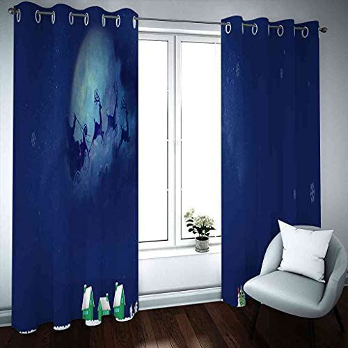 Rideaux 100% polyester à oeillets bleu 3D haut de gamme - 3