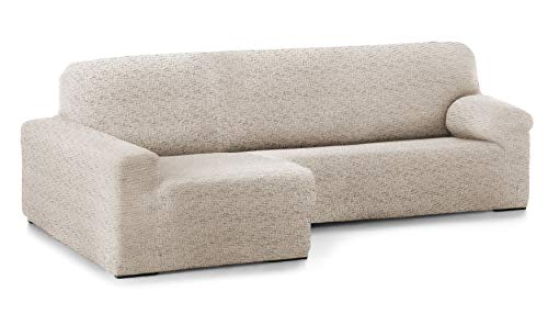 JM Textil Funda Multielástica Chaise Longue Brazo Largo Candida, Brazo Izquierdo, Estándar (250-300cm), Color: 00