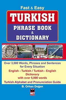 Paperback Turkish Phrase Book & Dictionary [Turkish] Book