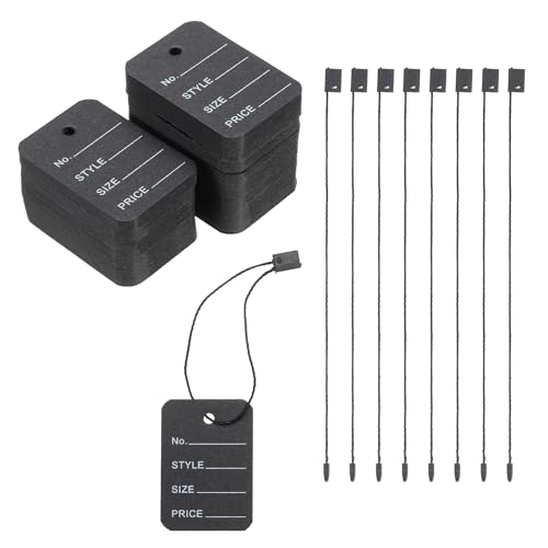 Etiquetas para ropa de 2 x 1.4 pulgadas con hilo negro para un marcado limpio y profesional