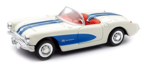 NewRay - Voiture Americaine Chevrolet Corvette 1957 Blanche 1/43°