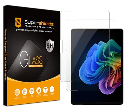 Supershieldz (2 Pack) Designed for Microsoft Surface Pro 12 inch (2025) Screen Protector, (Tempered Glass) Anti Scratch, Bubble Free