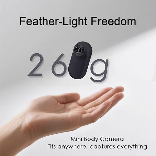 Frelisty Body Cam, Action Cam Compatta Con Microfono, Pov Camera 32GB Incluse, Bodycam Fissaggio Magnetico, Per Casco Moto, Bici, Sport Estremi E Vlogging (Nero) - 7