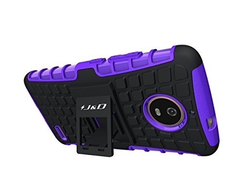 J&D Compatibile per Cover Moto E4, [Cavalletto]