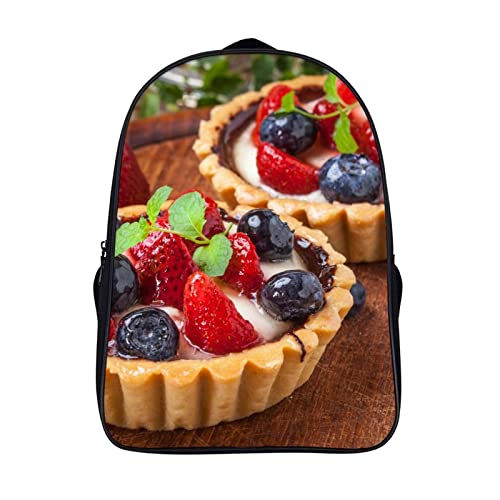 Sacs d'école pour garçons résistants à l'usure quotidienne motif dessert original