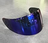 Générique Visière de casque, Étui de protection complet for visière de casque de moto, fumé foncé, for SHOEI CW1, CW 1, X 12, XR 1100, Qwest, X Spirit 2, X12(Blue)