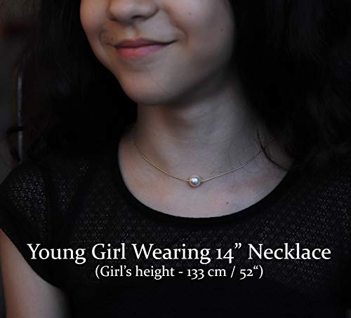 Be Wished Personalized Gifts for Granddaughter, Pearl Necklace with Meaningful Message, 14K Gold Filled or 925 Sterling Silver4