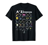 A bis Z Lustige Astronomie-Liebhaber Astrophysik Astronomen T-Shirt
