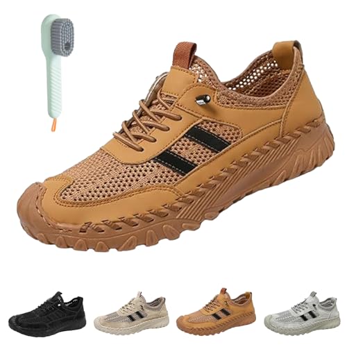 LOSD Zenfaze Orthopedic Shoes for Men, Slip-On Orthopedic Leather Hiking Shoes, Jarv Cooling Comfort Sneaker