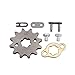 GOOFIT 17mm Front Sprocket 428-12T for 50cc 70cc 110cc 125cc 140cc 160cc Motorcycle ATV Dirt Bike (428-12T)