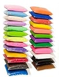 HoneyToys 24PCS Colorful Modeling Clay Air Dry Clay Studio 24 Bright Color，No-Toxic Modeling Clay, Creative DIY Crafts