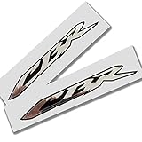 1000rr 600rr Twisted Melon Motorrad fireblade CBR Silber Chrom auf Schwarz Aufkleber Aufkleber Grafiken X 2