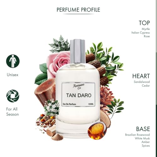 Image of Tan Daro | Luxury Men Eau De Parfum | Aromatic Warm Spicy Woody | Perfume Spray for Man | Strong & Long Lasting Fragrance | Luxury Gift for Him | 100 ml
