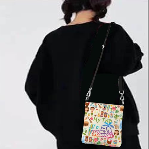 JYTAPP Hawaii Vacation Gift My Trip To Hawaii Crossbody Bag Purse for Women Hawaii Travel Gift Tropical Country Trip Bag4
