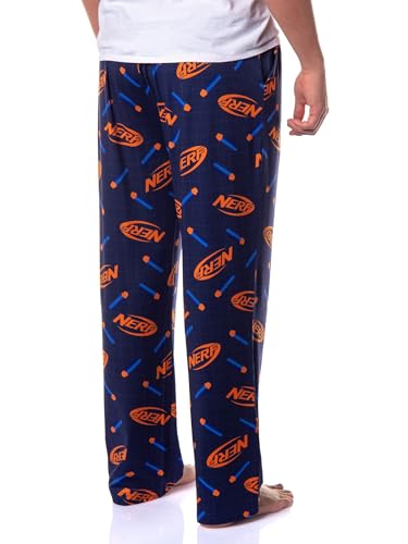 INTIMO Nerf Men's Pajamas Nerf Logo and Darts Print Sleep Pants PJ Bottoms for Adults4