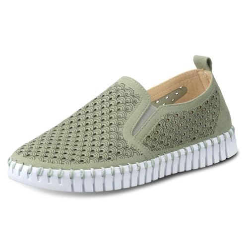 Image of Ilse Jacobsen HORNBAEK Women's Tulip Slip-On Flat | Elastic Side Panels | Lightweight Flexible Comfort.