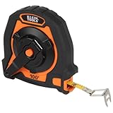 Klein Tools 94100CR Closed Reel Long Tape Measure, 100-Foot...